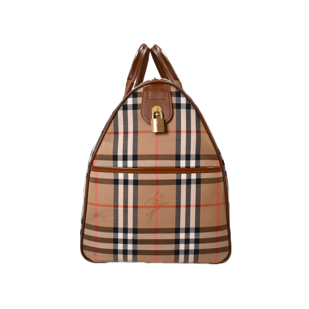 Burberry travel Tan Beige Boston check bag Nova - Picture 4 of 7